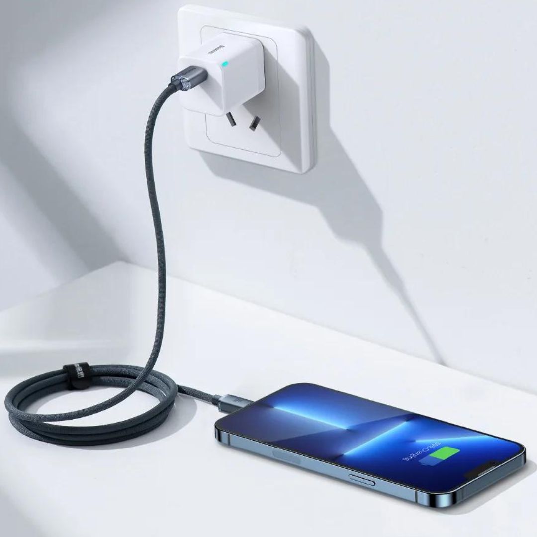 Cabo premium trançado - Lightning/USB-C Fast charging