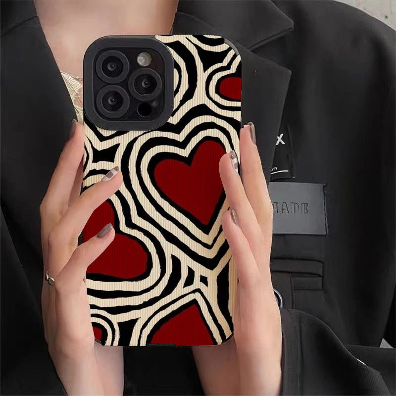 Case iPhone - Romantic Hearts