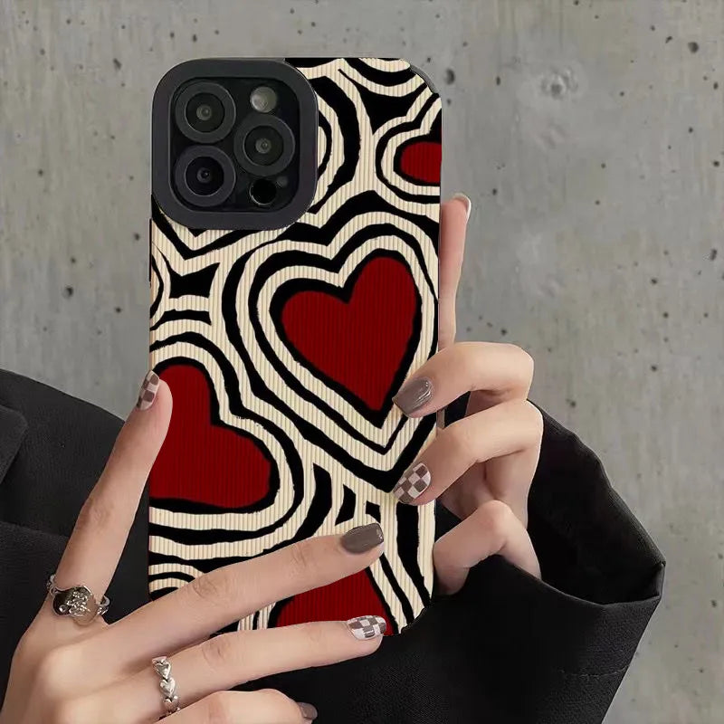 Case iPhone - Romantic Hearts